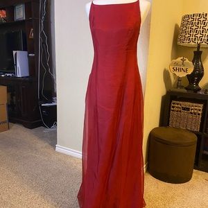 Red Silk dress